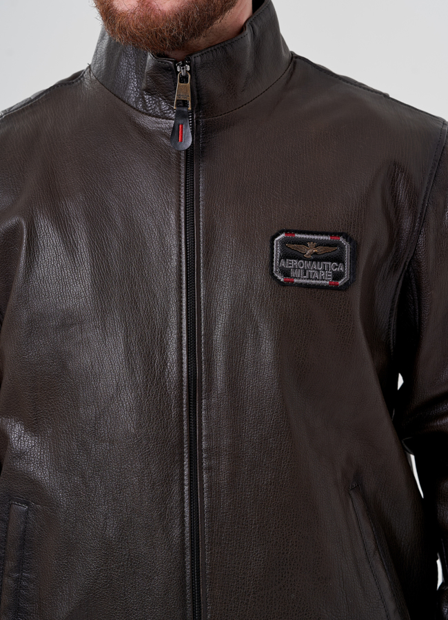 Мужская куртка из натуральной кожи  модель № 24393 универмаг малина