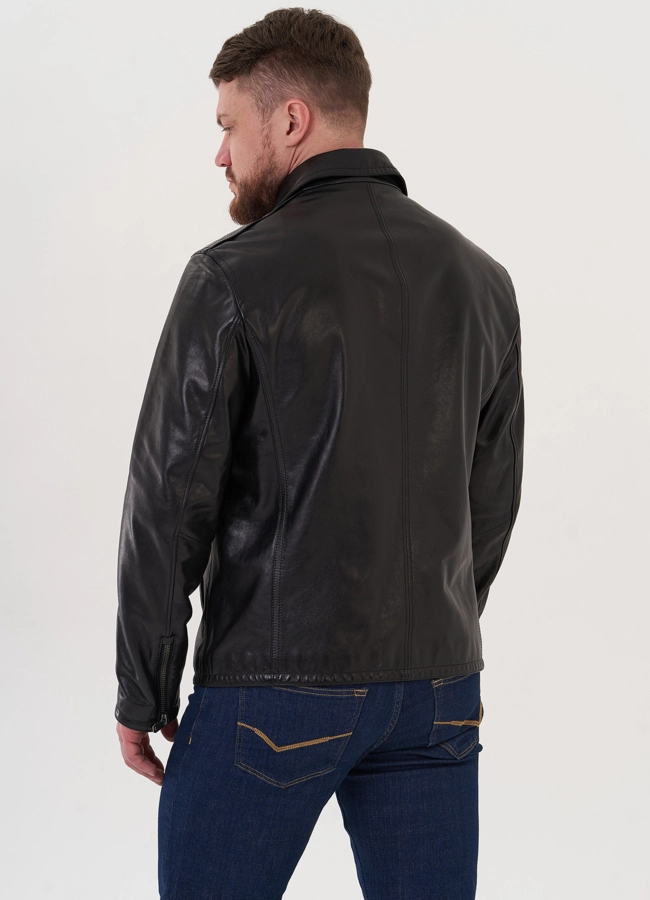 Мужская кожаная куртка 