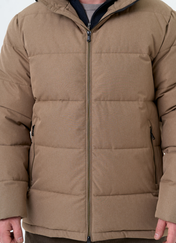 Мужской пуховик с капюшоном 