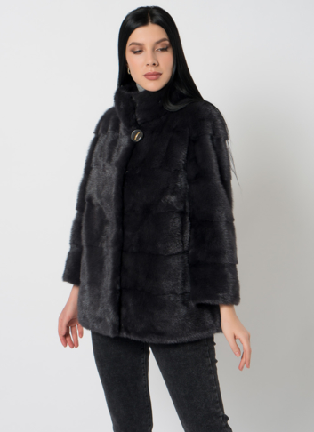 Куртка из норки в сером цвете