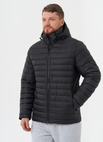 Стеганая куртка с капюшоном