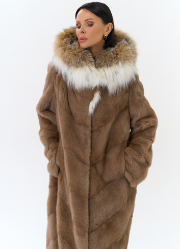 Норковая шуба с рысью