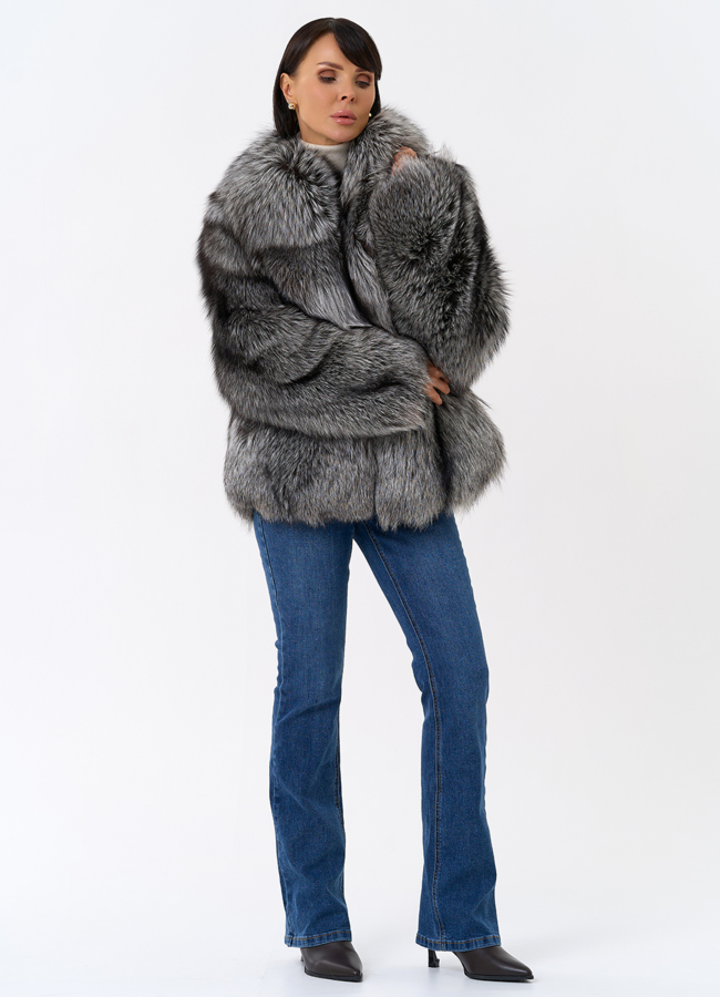 фото Шуба из лисы модель № 31944