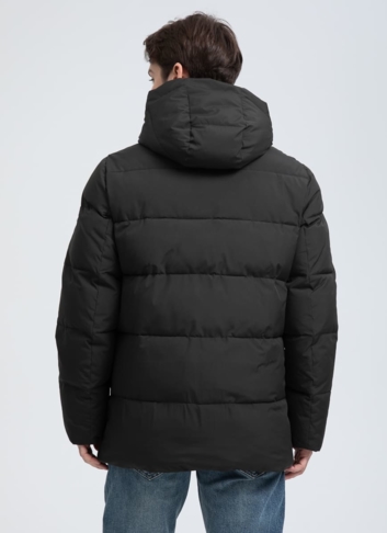 Мужской пуховик с капюшоном 