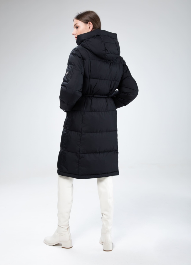 фото Женский пуховик с капюшоном  модель № 29110