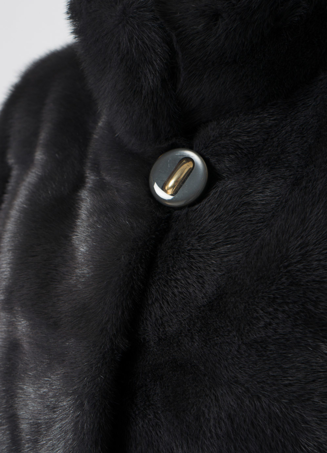 Куртка из норки в сером цвете модель № 25394 универмаг малина