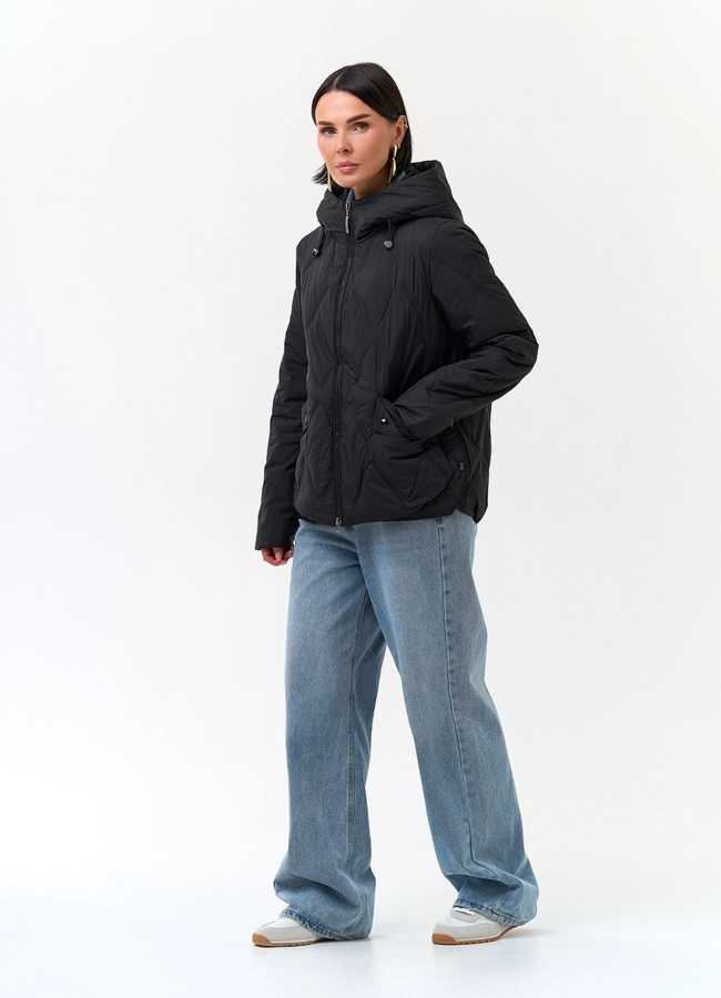 Женская куртка с капюшоном модель № 33795 универмаг малина